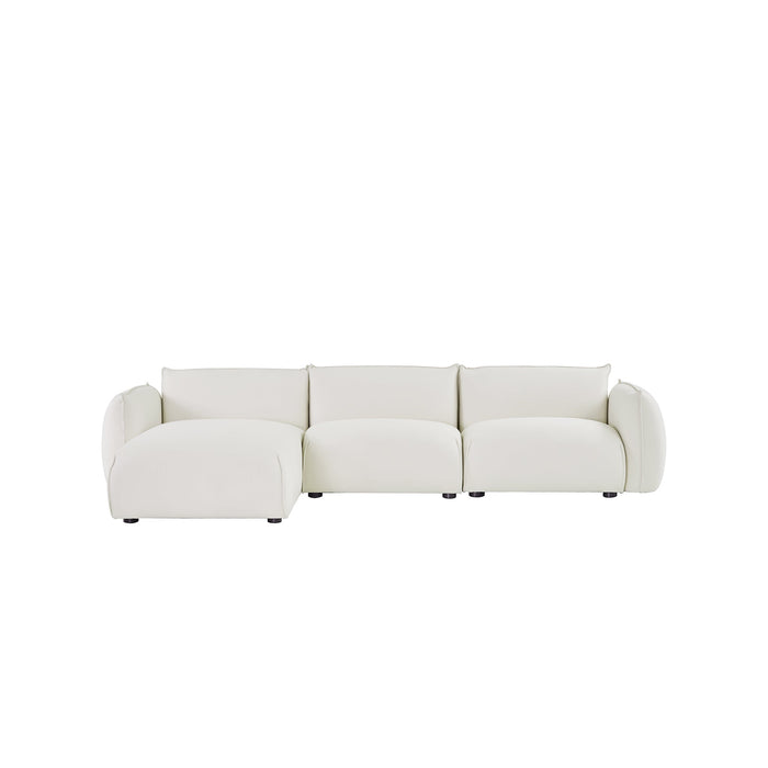 CLC8645-IG 3 Seater Left Chaise Sofa - Beige