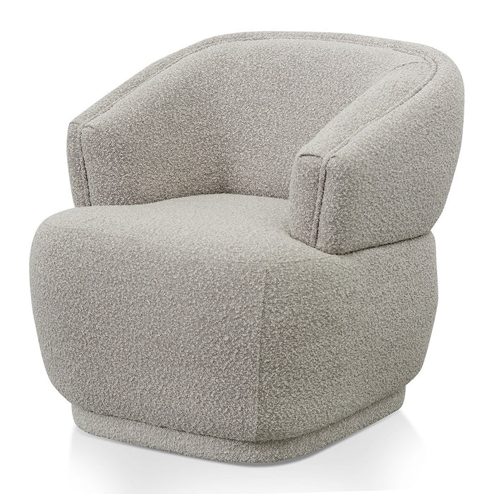 CLC8647-FS Fabric Armchair - Ash Grey Boucle