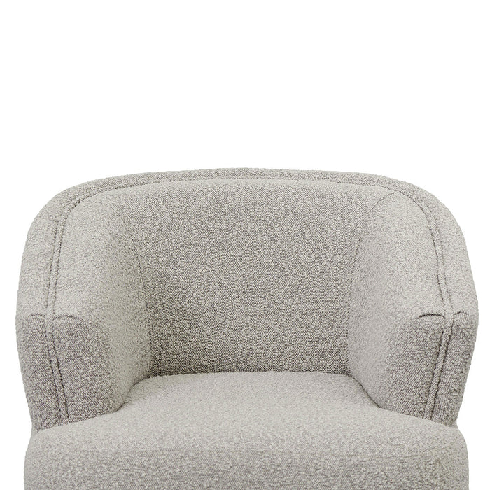 CLC8647-FS Fabric Armchair - Ash Grey Boucle