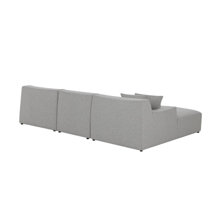 CLC8671-YY 3 Seater Left Chaise Sofa - Clay Grey