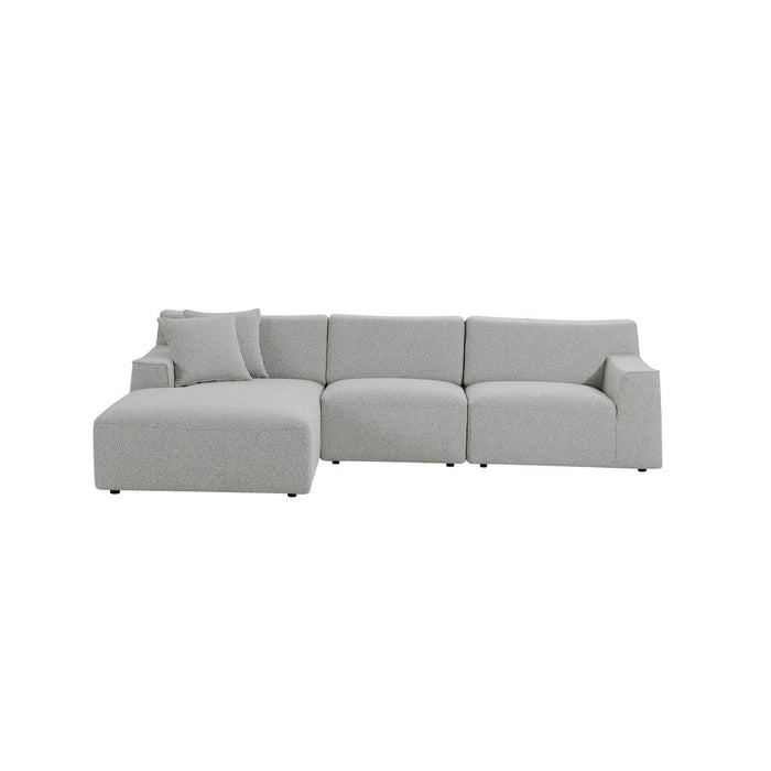 CLC8671-YY 3 Seater Left Chaise Sofa - Clay Grey