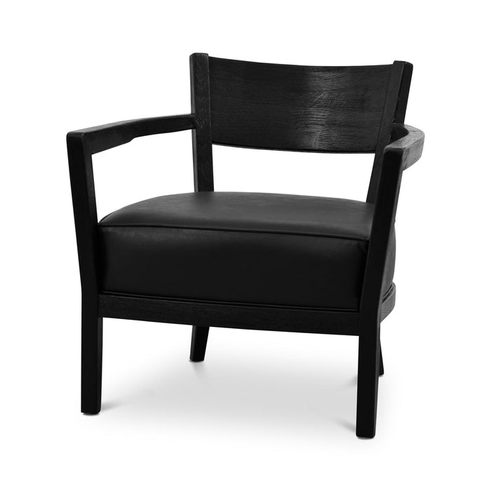 CLC8756-CH PU Armchair - Full Black