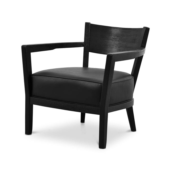 CLC8756-CH PU Armchair - Full Black