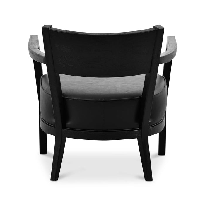 CLC8756-CH PU Armchair - Full Black