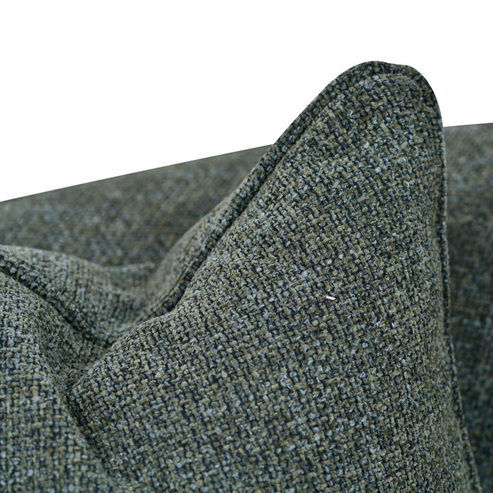 Trevor 3 Seater Fabric Sofa -  Moss Green