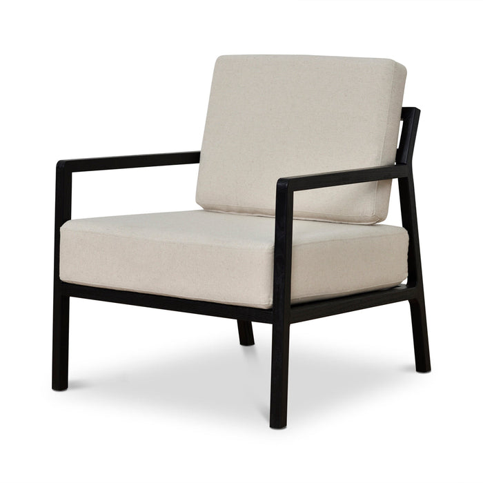 CLC8807-LJ Black Elm Armchair - Light Beige