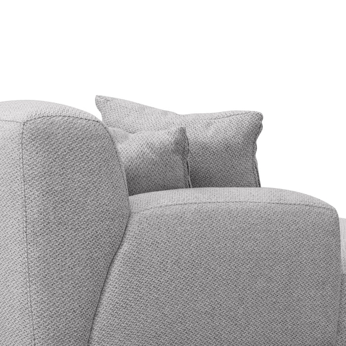 Jasleen 3 Seater Left Chaise Sofa - Sterling Sand