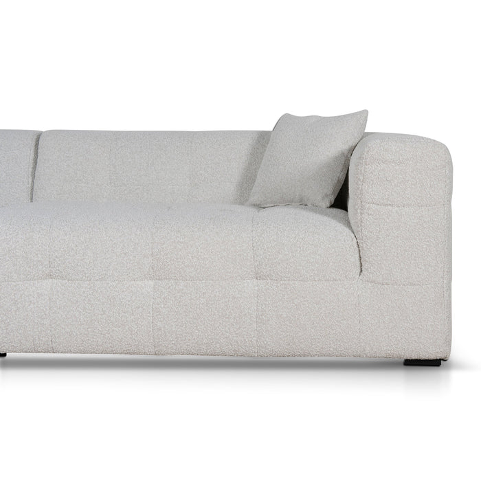 CLC8840-CA 4 Seater Left Chaise Sofa - Pearl Boucle