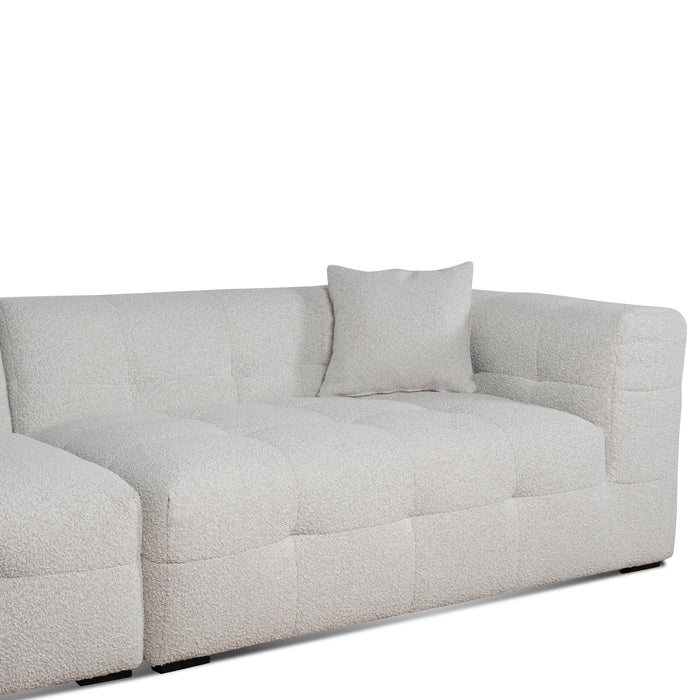 CLC8840-CA 4 Seater Left Chaise Sofa - Pearl Boucle