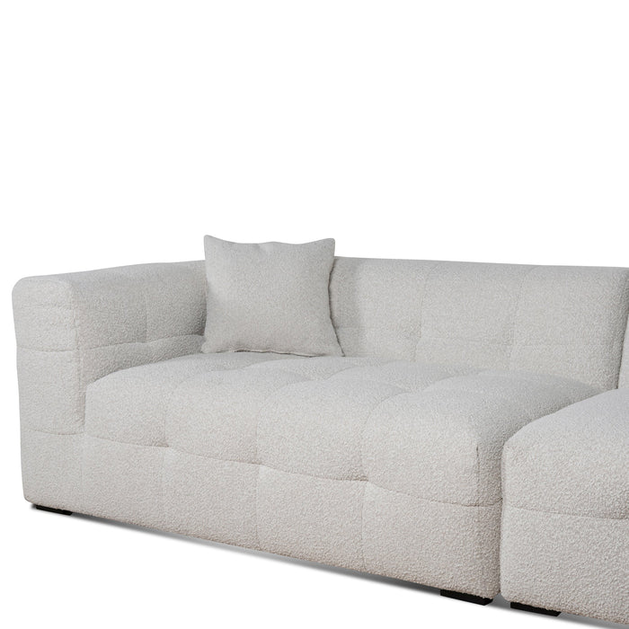 CLC8841-CA 4 Seater Right Chaise Sofa - Pearl Boucle