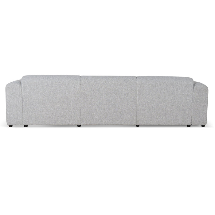 CLC8842-BS 4 Seater Fabric Sofa - Silver Grey Boucle