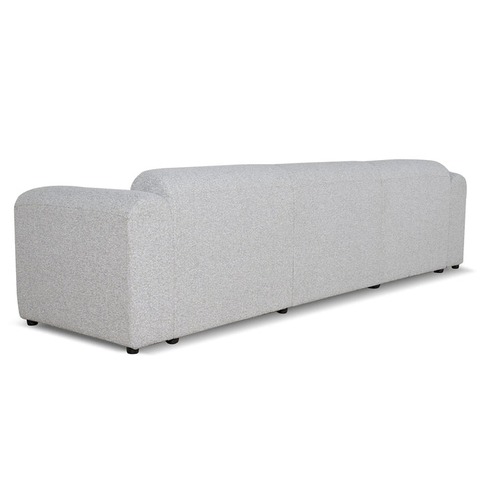 CLC8842-BS 4 Seater Fabric Sofa - Silver Grey Boucle