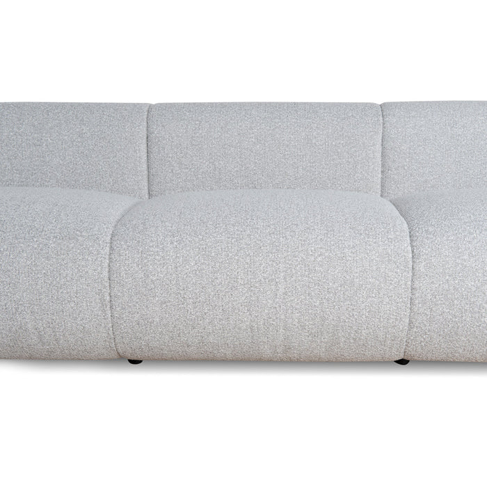 CLC8842-BS 4 Seater Fabric Sofa - Silver Grey Boucle