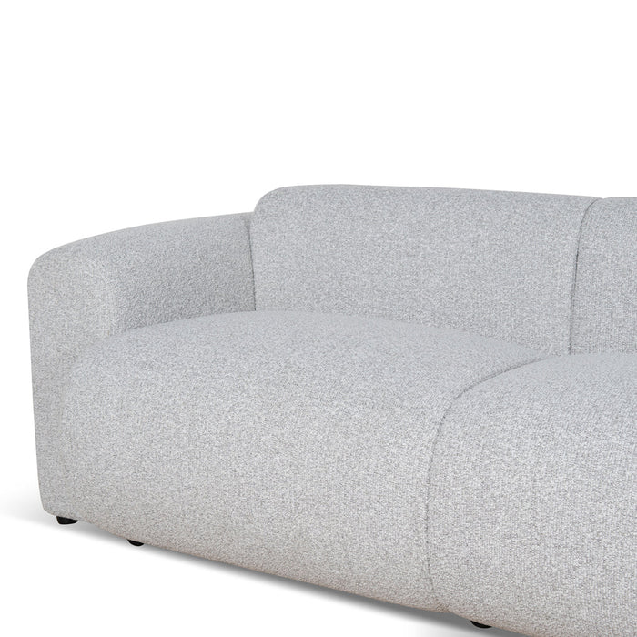 CLC8842-BS 4 Seater Fabric Sofa - Silver Grey Boucle