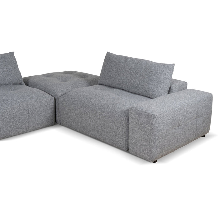 CLC8862-KSO Right Chaise Fabric Sofa - Glacier Grey