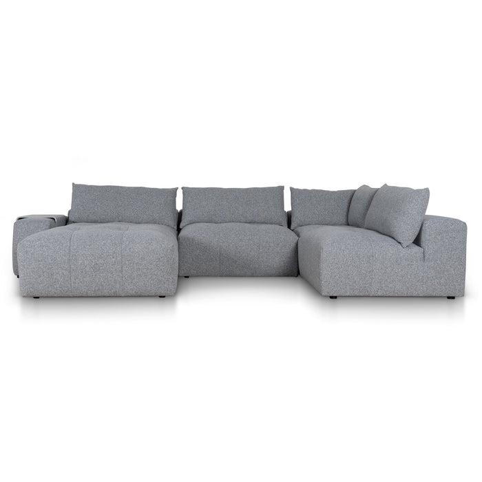 CLC8862-KSO Right Chaise Fabric Sofa - Glacier Grey