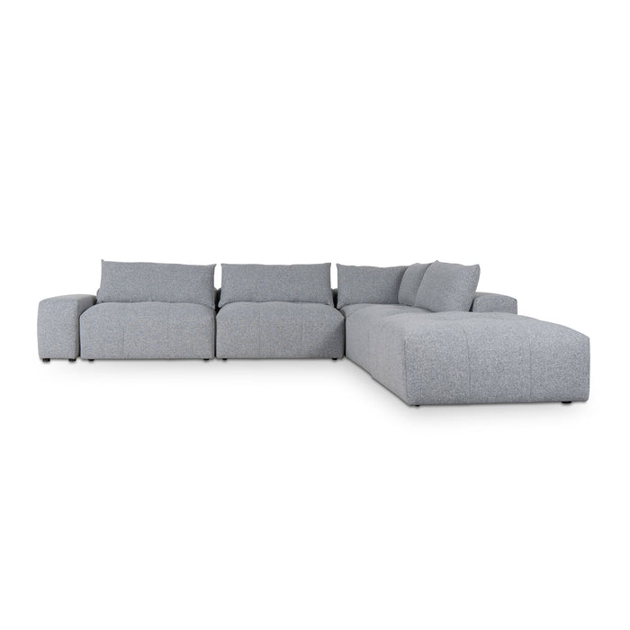 CLC8862-KSO Right Chaise Fabric Sofa - Glacier Grey