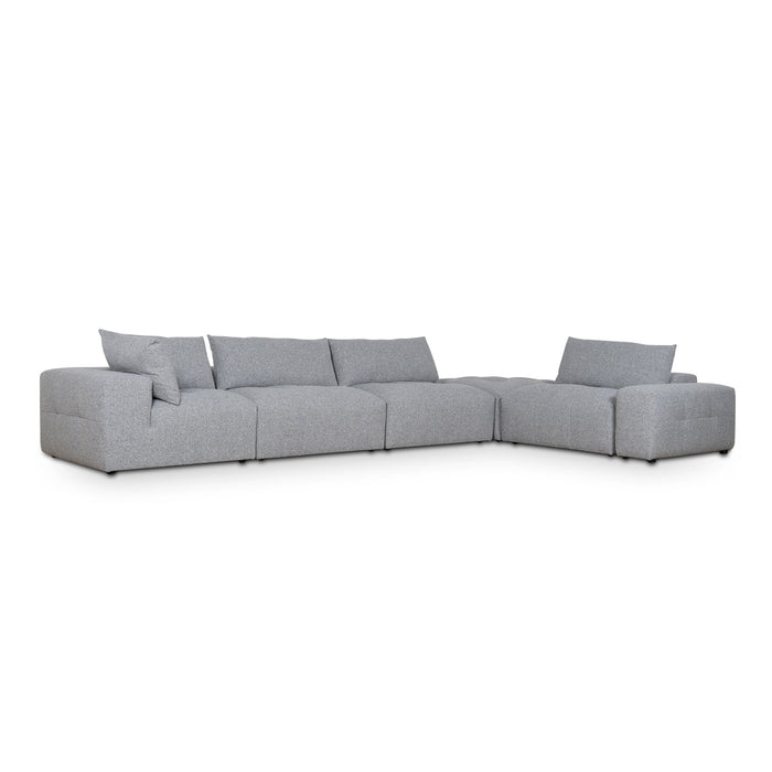 CLC8862-KSO Right Chaise Fabric Sofa - Glacier Grey