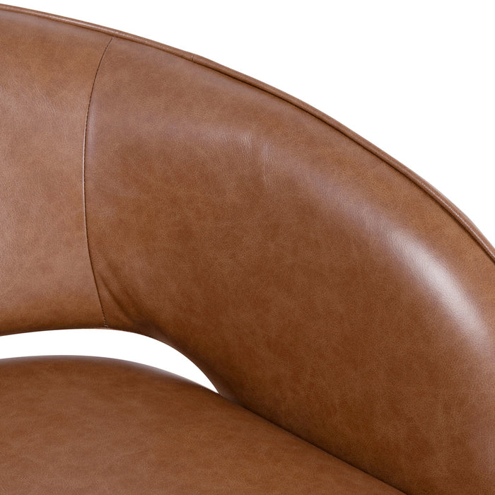 CLC8865-KSO Armchair - Caramel Brown Leather