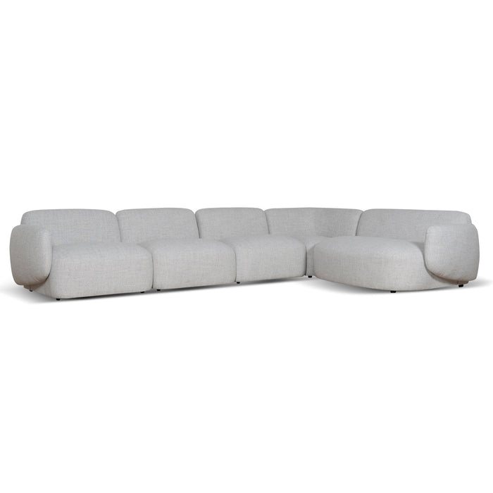 CLC8881-KSO Right Chaise Modular Sofa - Cloud Grey