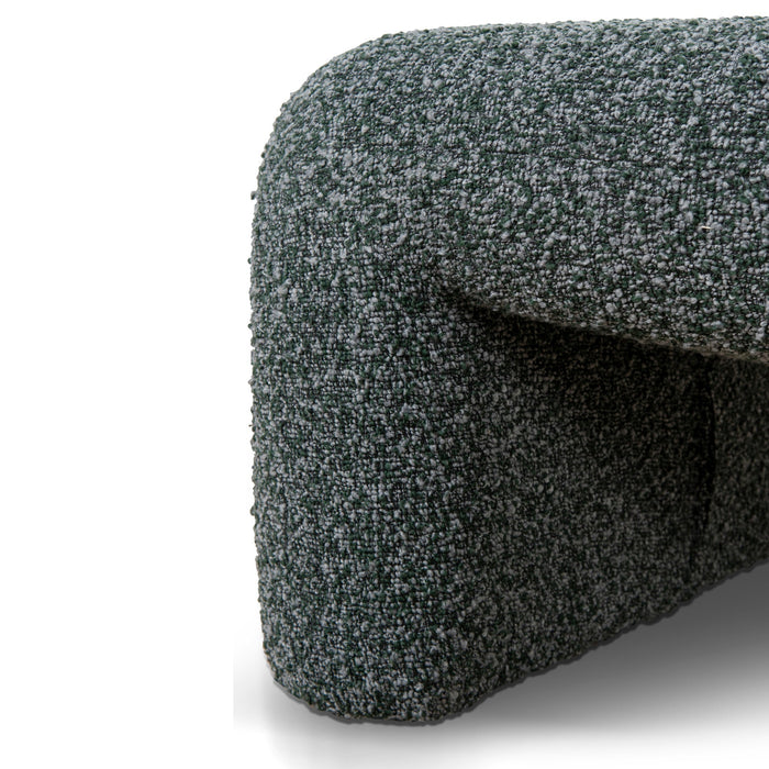 Saini Fabric Lounge Chair - Green Boucle