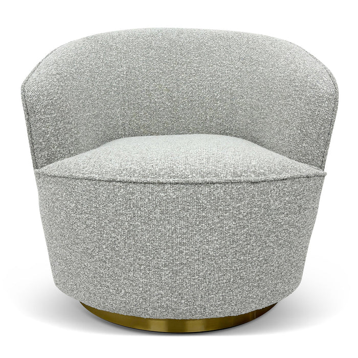 CLC8923-BS Lounge Chair - Silver Grey Boucle