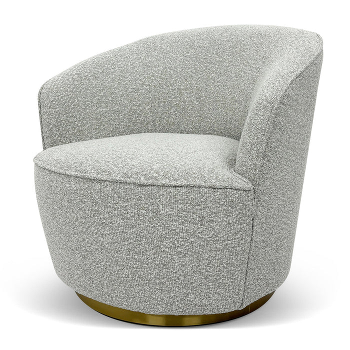 CLC8923-BS Lounge Chair - Silver Grey Boucle