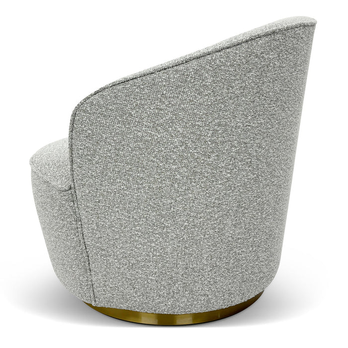 CLC8923-BS Lounge Chair - Silver Grey Boucle