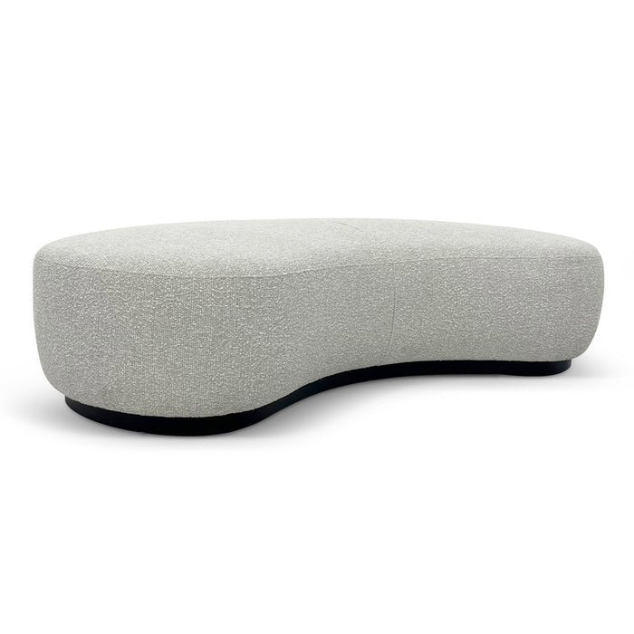 CLC8947-BS 1.8m Long Ottoman - Pearl Grey Boucle