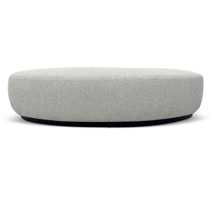 CLC8947-BS 1.8m Long Ottoman - Pearl Grey Boucle