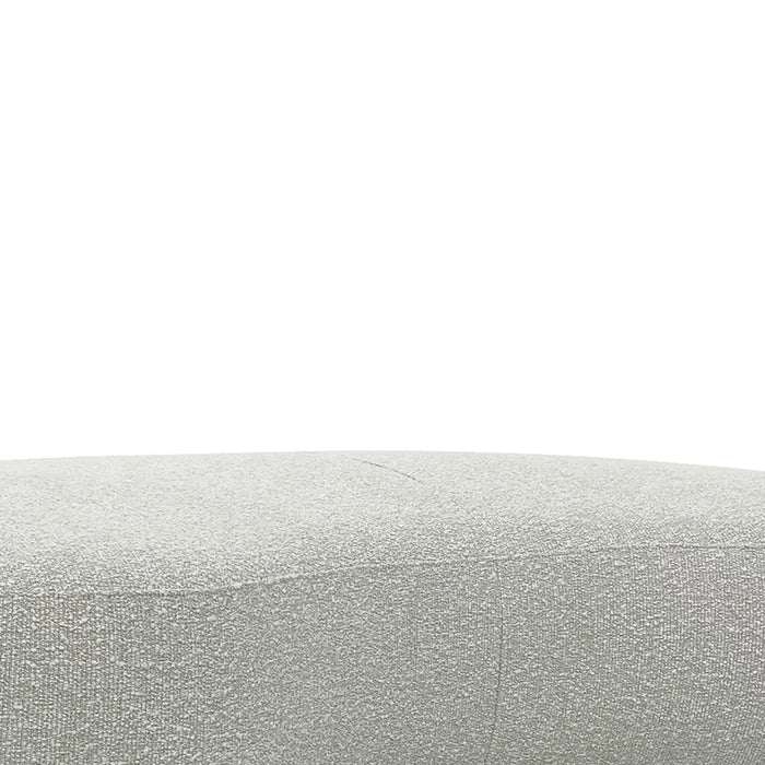 CLC8947-BS 1.8m Long Ottoman - Pearl Grey Boucle