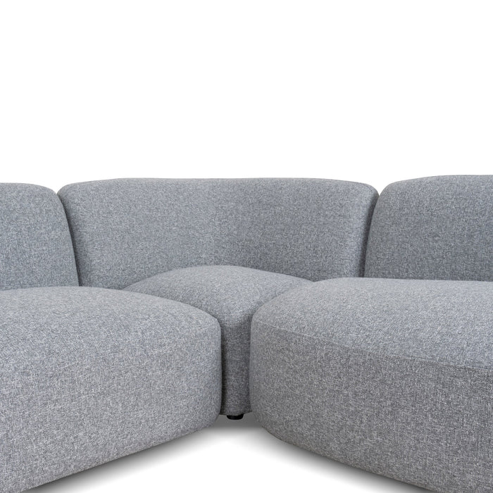 Gosling Right Chaise Modular Sofa - Glacier Grey