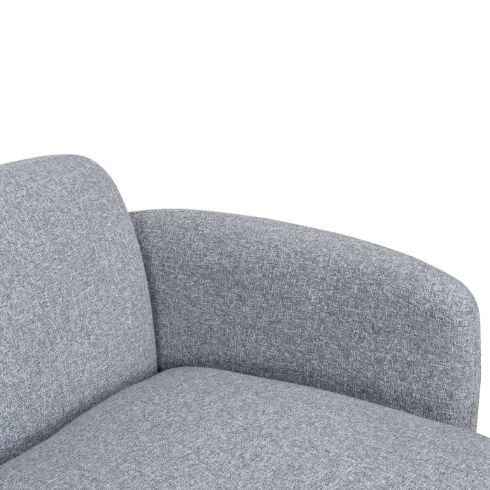 Gosling Right Chaise Modular Sofa - Glacier Grey