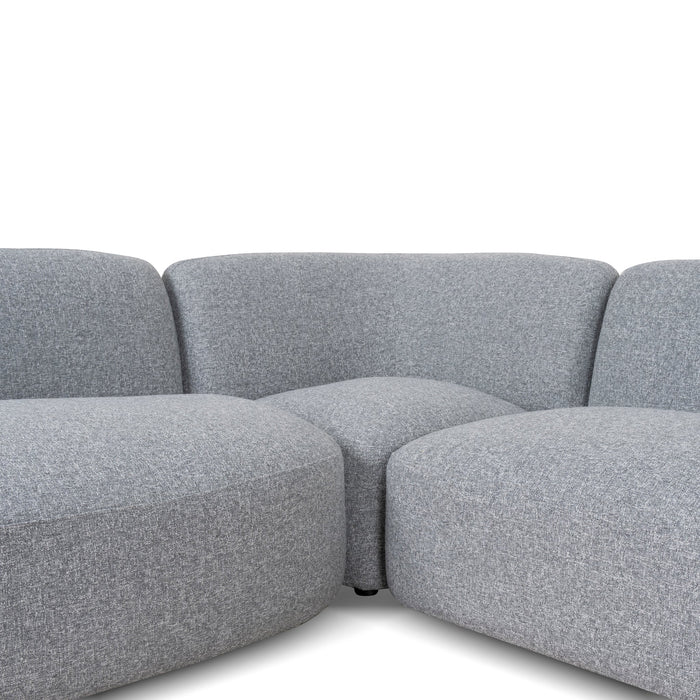 Gosling Left Chaise Modular Sofa - Glacier Grey