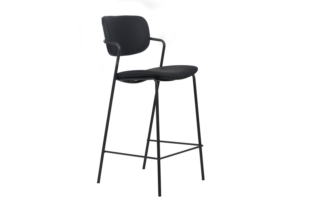 Lucia Bar Stool Black (Set of 2)