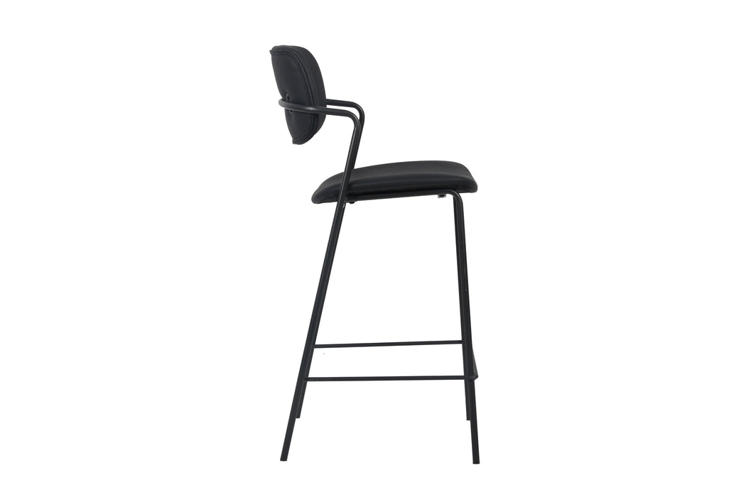 Lucia Bar Stool Black (Set of 2)