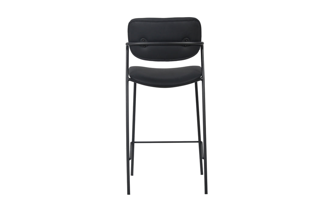 Lucia Bar Stool Black (Set of 2)