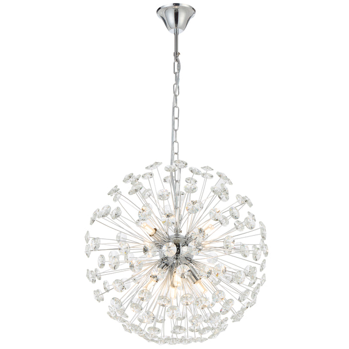 Lerida 8 Lt Pendant - Chrome, Clear