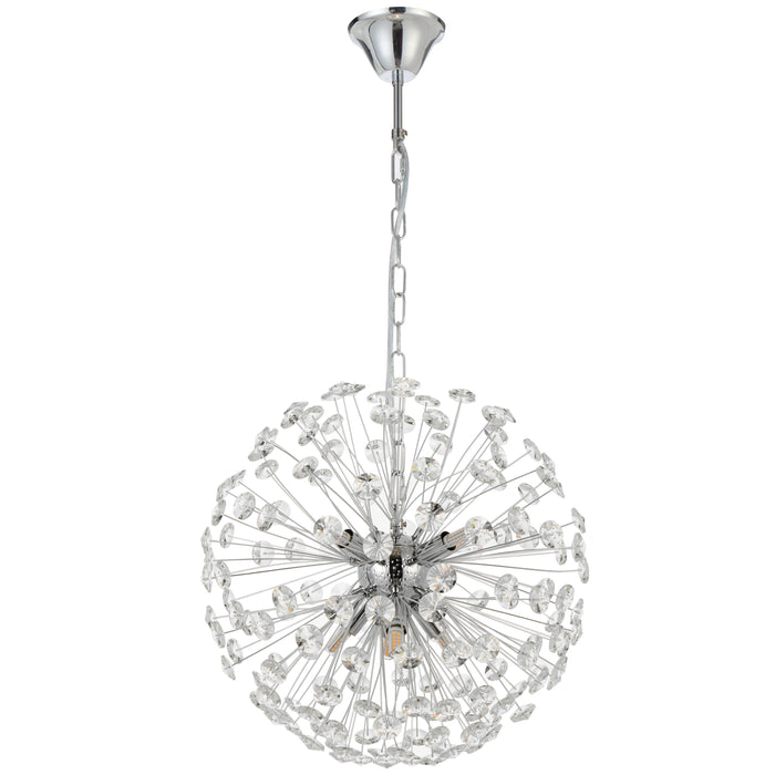 Lerida 8 Lt Pendant - Chrome, Clear