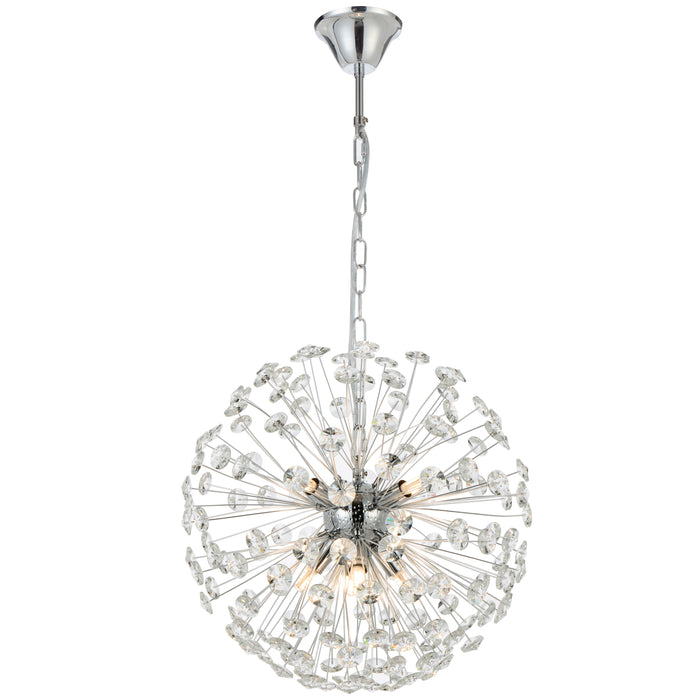 Lerida 8 Lt Pendant - Chrome, Clear