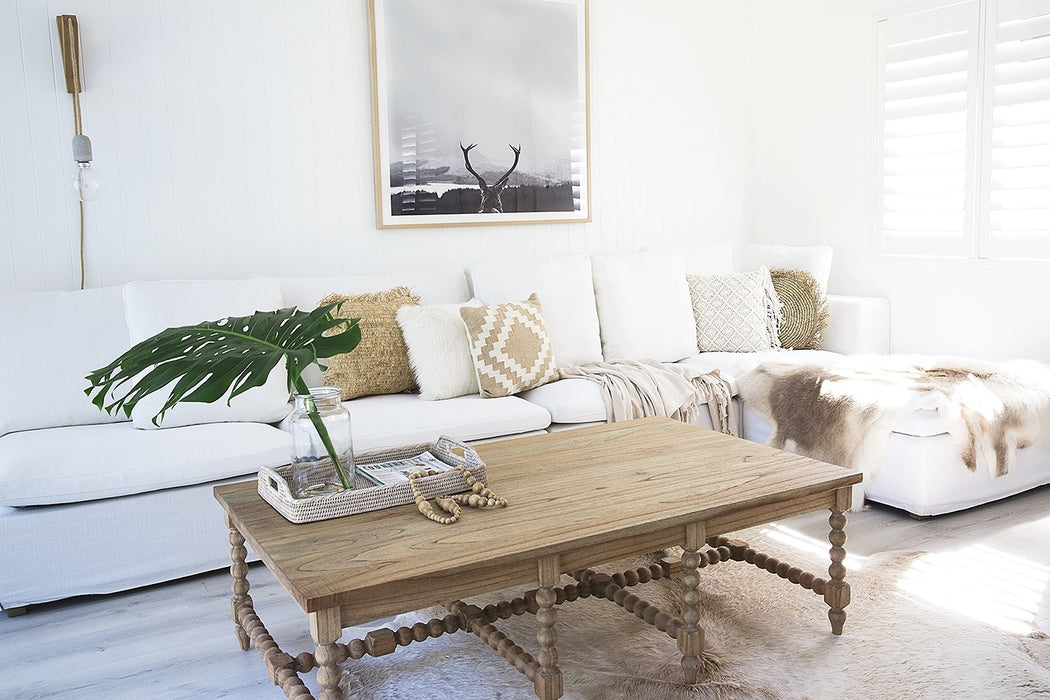 Stradbroke Bobbin Coffee Table - Plain Top