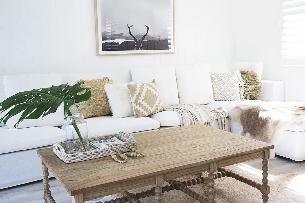 Stradbroke Bobbin Coffee Table - Plain Top
