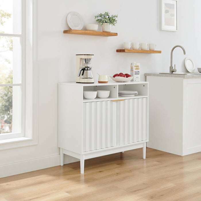 Linda 2 Door Buffet Cabinet In White