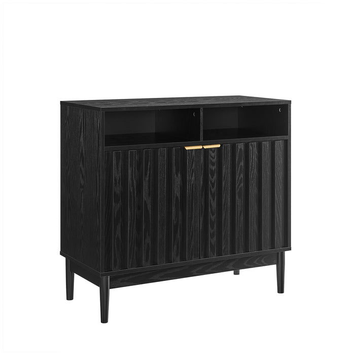 Linda 2 Door Buffet Cabinet In Black