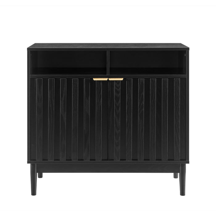 Linda 2 Door Buffet Cabinet In Black