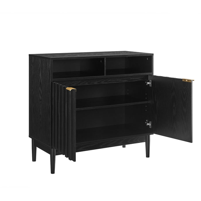 Linda 2 Door Buffet Cabinet In Black