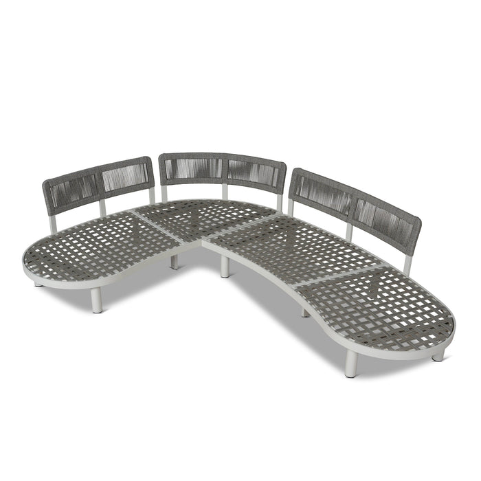 Olivan 2pcs Outdoor Corner Lounge Set - Light Brown
