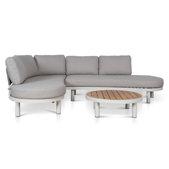 Olivan 2pcs Outdoor Corner Lounge Set - Light Brown