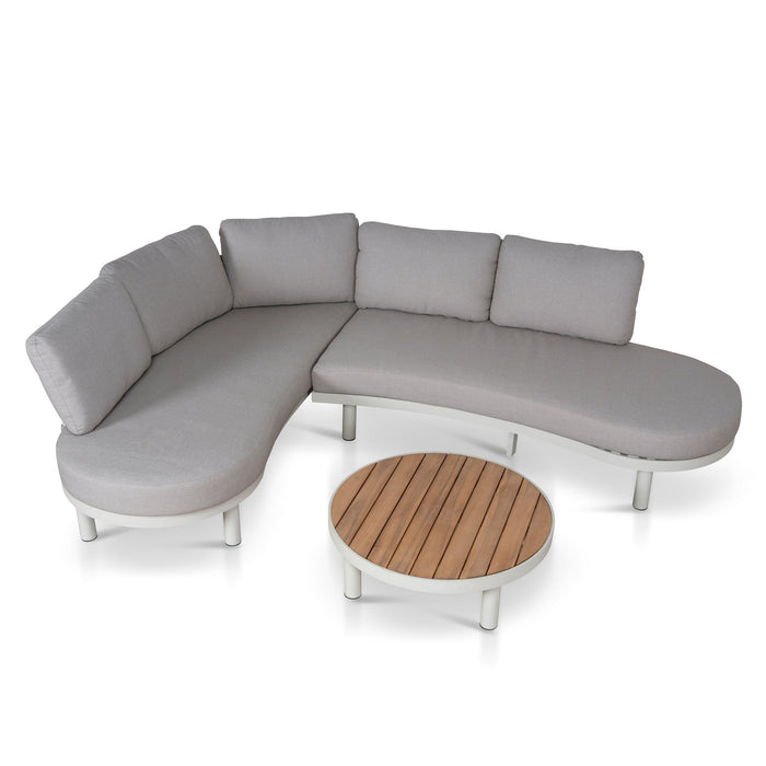 Olivan 2pcs Outdoor Corner Lounge Set - Light Brown