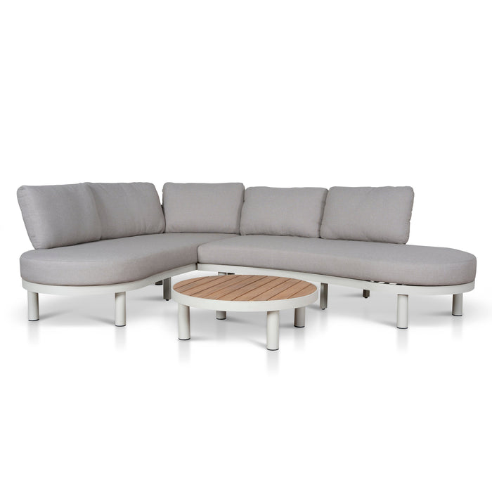 Olivan 2pcs Outdoor Corner Lounge Set - Light Brown